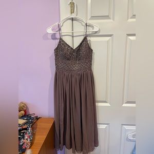 Embroidered purple dress (Anthropologie, S)